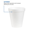 Drinking Cup Dart 6 oz. White Styrofoam Disposable 25/SL