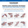 Hand Sanitizing Wipe Sani-Hands 20 Count Ethyl Alcohol Wipe Soft Pack 1/PK