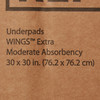 Disposable Underpad Simplicity Extra 30 X 30 Inch Fluff Moderate Absorbency 1/BG