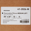 939593_EA Bed Pillow McKesson 20 X 26 Inch White Disposable 1/EA