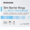 Skin Barrier Ring McKesson Moldable, Standard Wear Adhesive without Tape Without Flange Universal System Hydrocolloid 2 Inch Diameter X 1/16 Inch Thickness 1/EA