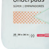 Disposable Underpad McKesson Super 30 X 36 Inch Fluff / Polymer Moderate Absorbency 10/BG