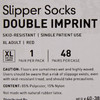 553042_PR Slipper Socks McKesson Terries X-Large Red Above the Ankle 1/PR