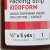 Wound Packing Strip McKesson Iodoform 1/2 Inch X 5 Yard Sterile Antiseptic 1/BT