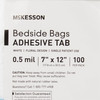 Bedside Bag McKesson 7 X 11.5 Inch White / Blue Floral Print Polyethylene 100/BG