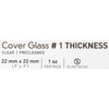 483349_PK Cover Glass McKesson Square No. 1 Thickness 22 X 22 mm 1/PK