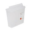 Sharps Container McKesson Prevent Translucent Base 10-3/4 H X 10-1/2 W X 4-3/4 D Inch Horizontal Entry 1.25 Gallon 1/EA