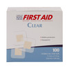 Adhesive Spot Bandage American White Cross 1-1/2 X 1-1/2 Inch Plastic Square Sheer Sterile 1/BX