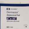 Abdominal Pad Dermacea 8 X 10 Inch 1 per Pack Sterile Rectangle 18/TR