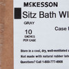 Sitz Bath McKesson Round Graphite Plastic 2000 mL Bag Graduated, 500 mL Increments up to 2000 mL 1/EA