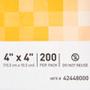 1043631_PK Gauze Sponge McKesson 4 X 4 Inch 200 per Pack NonSterile 8-Ply Square 200/PK
