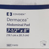 Abdominal Pad Dermacea 7-1/2 X 8 Inch 1 per Pack Sterile Rectangle 18/TR