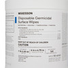 McKesson Surface Disinfectant Premoistened Manual Pull Wipe 160 Count Canister Alcohol Scent NonSterile 1/BX