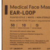 Procedure Mask McKesson Pleated Earloops One Size Fits Most White NonSterile ASTM Level 1 Adult 50/BX