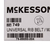 855005_EA Rib Belt McKesson One Size Fits Most Hook and Loop Closure 6 Inch Height Adult 1/EA