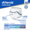 Unisex Adult Absorbent Underwear Attends Pull On with Tear Away Seams X-Large Disposable Heavy Absorbency 14/BG