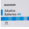 Alkaline Battery McKesson AA Cell 1.5V Disposable 24 Pack 24/BX