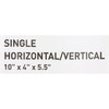 Glove Box Holder McKesson Horizontal or Vertical Mounted 1-Box Capacity Clear 4 X 5-1/2 X 10 Inch Plastic 1/EA