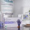 Exam Glove McKesson Confiderm 3.0 Medium NonSterile Nitrile Standard Cuff Length Textured Fingertips Blue Not Rated 100/BX