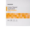 Swabstick McKesson Cotton Tip Wood Shaft 6 Inch NonSterile 100 per Pack 10/BX