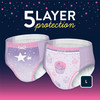 Female Youth Absorbent Underwear GoodNites Pull On with Tear Away Seams Size 5 / Large Disposable Heavy Absorbency 11/PK