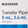 McKesson Transfer Pipette 5 mL 0.5 to 1 mL Graduation Increments NonSterile 1/BX