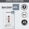 Sani-Cloth AF3 Surface Disinfectant Cleaner Premoistened Germicidal Manual Pull Wipe 80 Count Hard Case Unscented NonSterile 80/PK