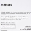 Waterproof Adhesive Strip McKesson 1 X 3 Inch Silicone Rectangle Sheer Sterile 10/BX