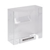 Glove Box Holder McKesson Horizontal or Vertical Mounted 2-Box Capacity Clear 4 X 10 X 10-3/4 Inch Plastic 1/EA