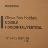 Glove Box Holder McKesson Horizontal or Vertical Mounted 2-Box Capacity Clear 4 X 10 X 10-3/4 Inch Plastic 1/EA