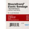 Elastic Bandage McKesson 6 Inch X 4-1/2 Yard Double Hook and Loop Closure Tan NonSterile Standard Compression 10/BX