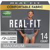 Male Adult Absorbent Underwear Depend Real Fit Pull On with Tear Away Seams Small / Medium Disposable Heavy Absorbency 14/PK