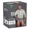 Male Adult Absorbent Underwear Depend Real Fit Pull On with Tear Away Seams Large / X-Large Disposable Heavy Absorbency 12/PK