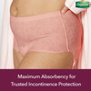 Female Adult Absorbent Underwear Depend Silhouette Pull On with Tear Away Seams Medium Disposable Heavy Absorbency 14/PK