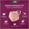 Female Adult Absorbent Underwear Depend Silhouette Pull On with Tear Away Seams Medium Disposable Heavy Absorbency 14/PK