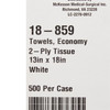 199440_CS Procedure Towel McKesson 13 W X 18 L Inch White NonSterile 500/CS