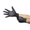 Exam Glove Touch of Life Large NonSterile Nitrile Textured Fingertips Black Chemo Tested / Fentanyl Tested 100/BX