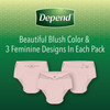 Female Adult Absorbent Underwear Depend FIT-FLEX Pull On with Tear Away Seams Medium Disposable Heavy Absorbency 18/PK