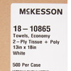 201067_CS Procedure Towel McKesson 13 W X 18 L Inch White NonSterile 500/CS