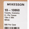 201065_CS Procedure Towel McKesson 13 W X 18 L Inch White NonSterile 500/CS