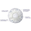 Shower Cap DawnMist One Size Fits Most Clear 200/BX