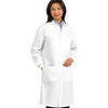 481348_EA Lab Coat White Medium Knee Length Reusable 1/EA