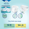 Unisex Adult Incontinence Belted Undergarment TENA ProSkin Flex Maxi Size 12 Disposable Heavy Absorbency 22/BG