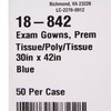 145372_CS Patient Exam Gown McKesson One Size Fits Most Blue Disposable 50/CS