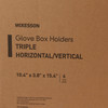 Glove Box Holder McKesson Horizontal or Vertical Mounted 3-Box Capacity Clear 3-1/8 X 10-1/4 X 15-1/4 Inch Plastic 1/EA