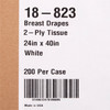General Purpose Drape McKesson Breast Drape 24 W X 40 L Inch NonSterile 200/CS