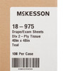 224224_CS General Purpose Drape McKesson Physical Exam Drape 40 W X 48 L Inch NonSterile 100/CS