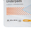 Disposable Underpad McKesson Classic Plus 23 X 24 Inch Fluff / Polymer Light Absorbency 200/CS