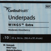 Disposable Underpad Simplicity Extra 23 X 36 Inch Fluff Moderate Absorbency 150/CS