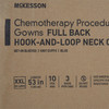 Chemotherapy Procedure Gown McKesson 2X-Large Blue NonSterile AAMI Level 2 / ASTM D6978 Disposable 10/BG